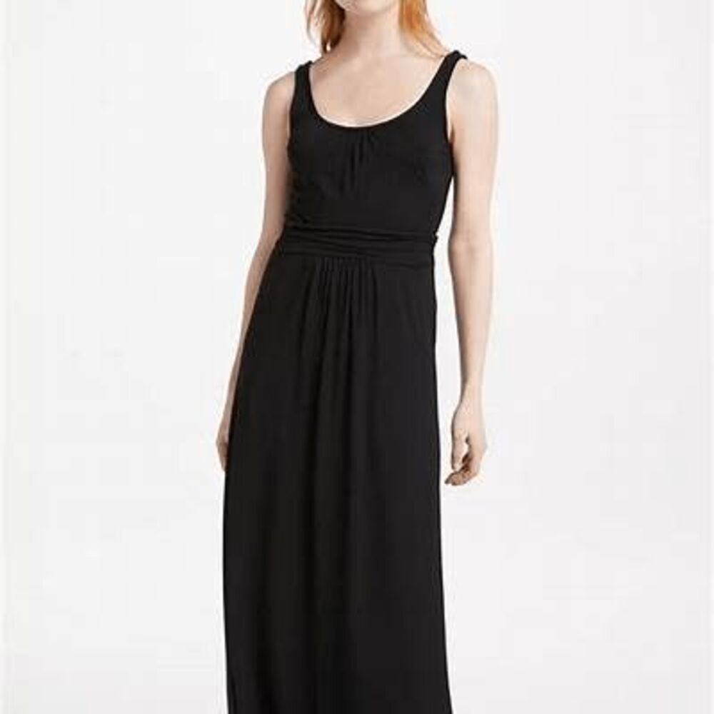 Boden Sleeveless‎ Maxi Dress Womens Size 4 Navy Blue Scoop Neck